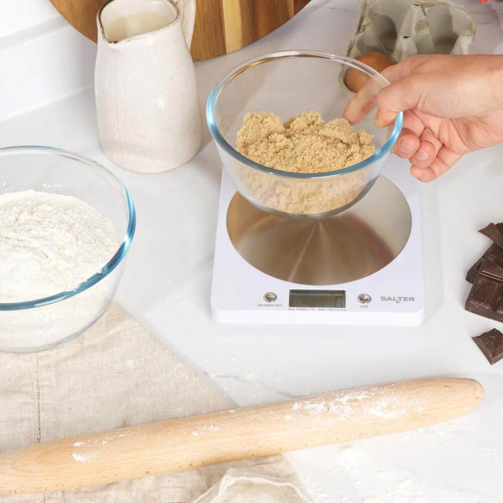Salter Disc Electric Scale White